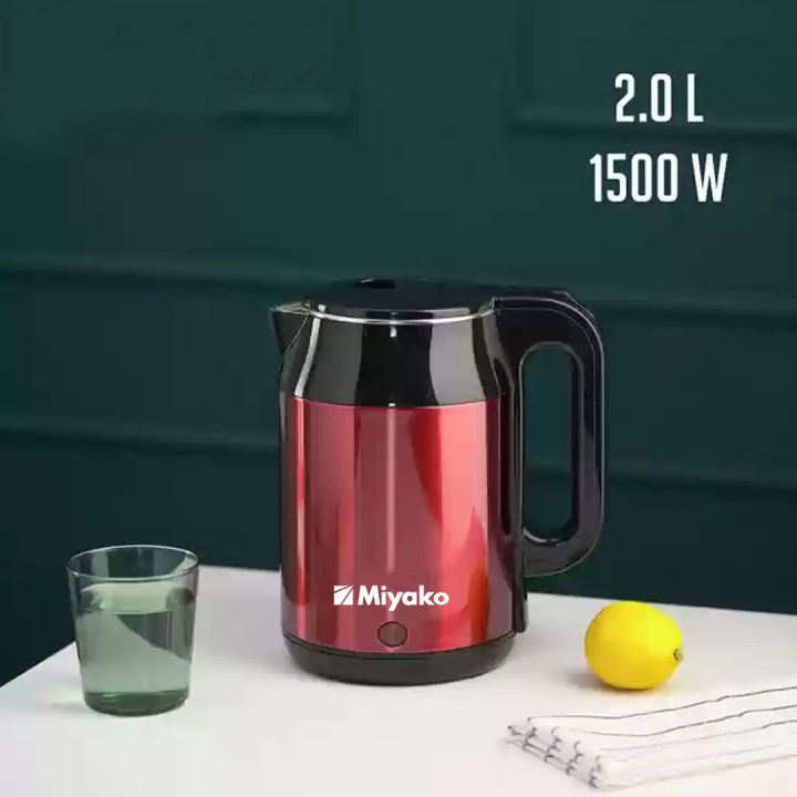 Miyako 2L Stainless Steel Kettle 2025